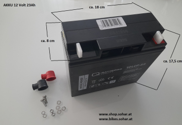 Akku Batterie Q-Quality AN-F 12V 23 AH (20 AH) 12, 24, 36, 48, 60, 72, 84 Volt