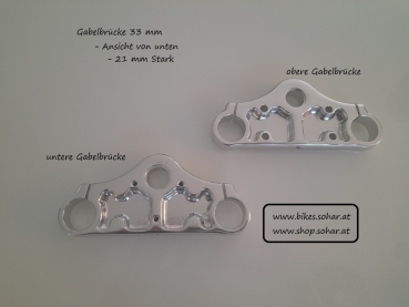 Preview: Gabelbrücke Cross Bike für 33 mm Gabel