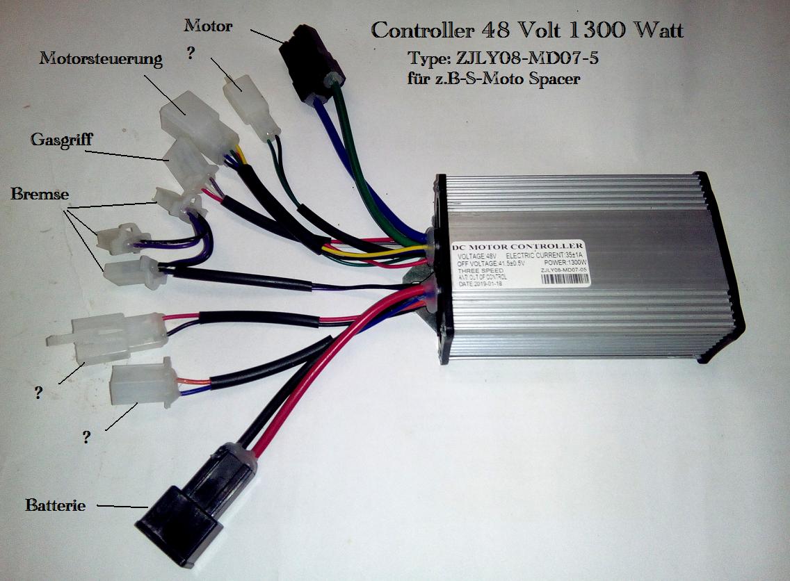 SUNGOOYUE Fahrrad Controller 36V 800W - Aluminium Bürstenmotor Regler