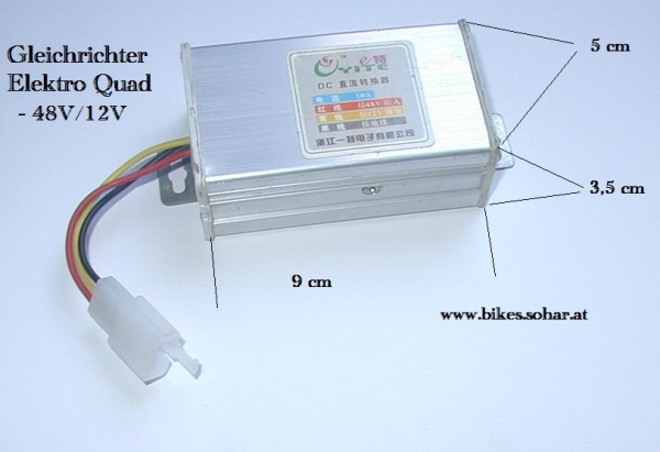 Spannungsregler Elektro Quad 48 Volt /12 Volt