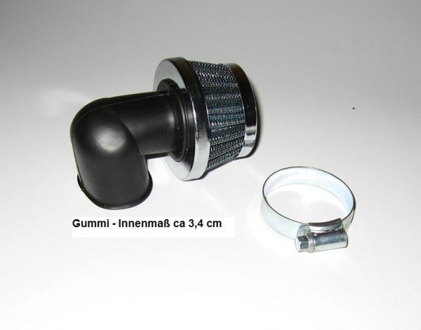 Luftfilter Metall gebogen Quad