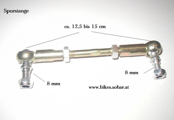 Spurstange Mini Quad 12,5/15